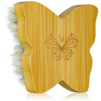 Crystallove Bamboo Butterfly Agave Face Brush Travel Size perie pentru masaj pentru fata si decolteu - imagine 2